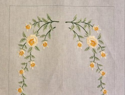 Tablecloth with embroidery